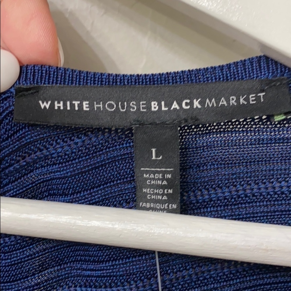 WHBM SL double layer PO blue.Large.NWT - Picture 6 of 15